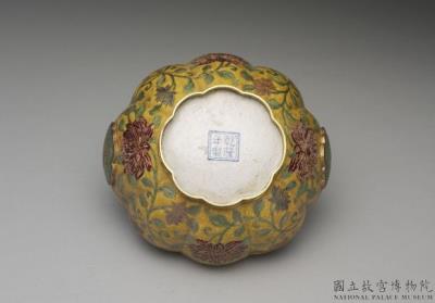 图片[3]-Gold champleve flower basket, Qing dynasty, Qianlong reign (1736-1795)-China Archive